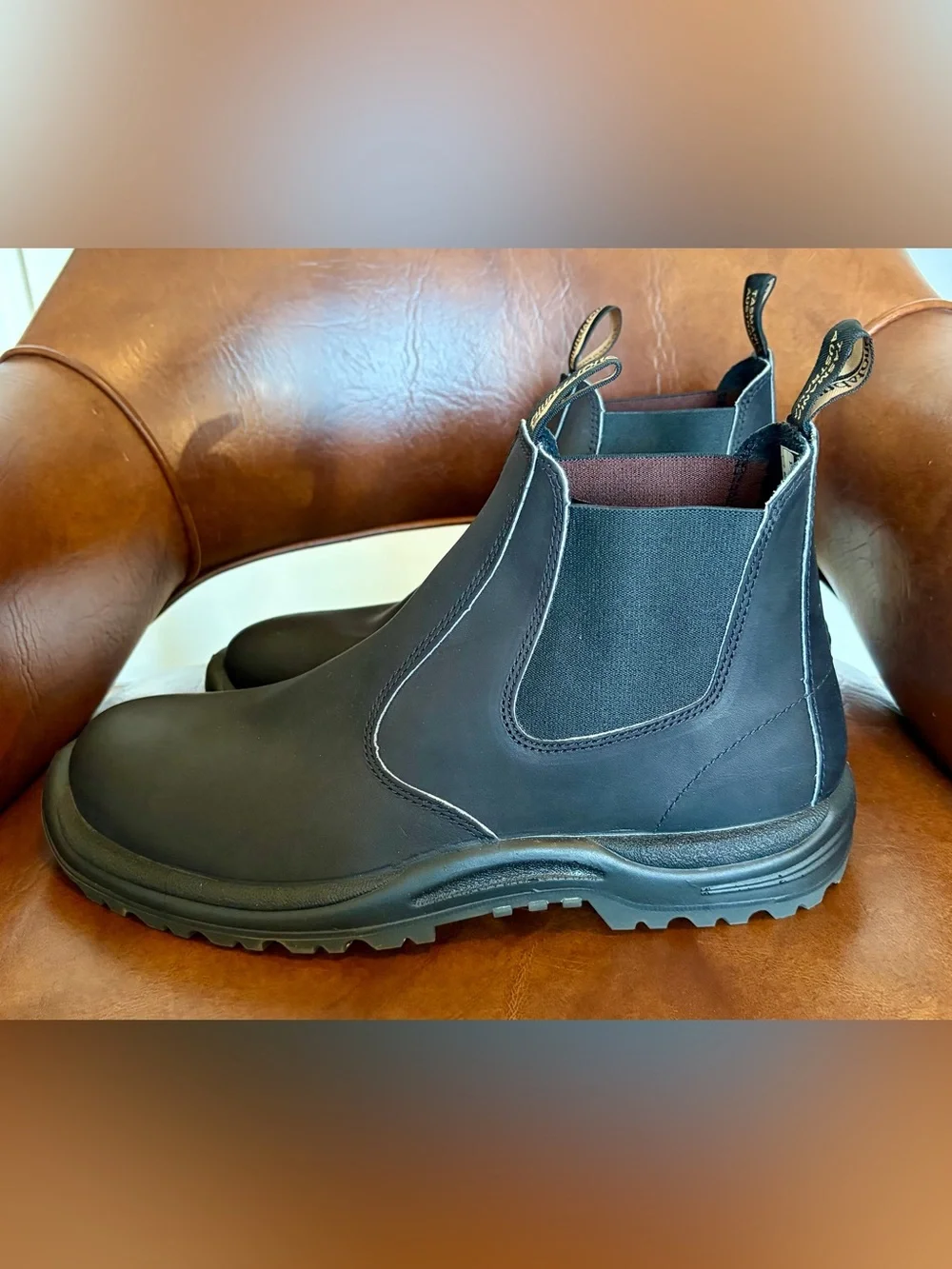 Blundstone premium Black oil-tanned leather work boots Men’s size 13 Casual